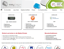 Tablet Screenshot of easy-login.de